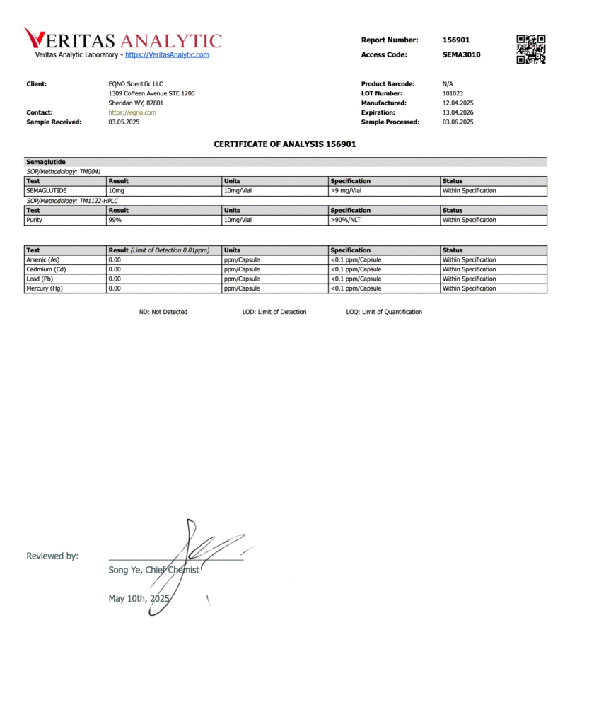 EQNO Scientific Peptides Review: A Look at U.S. Made GLP-1 Options — detail 3